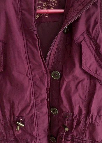 Düğmeli Mor Kadın Yelek - Görsel 6
