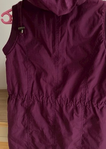 Düğmeli Mor Kadın Yelek - Görsel 4