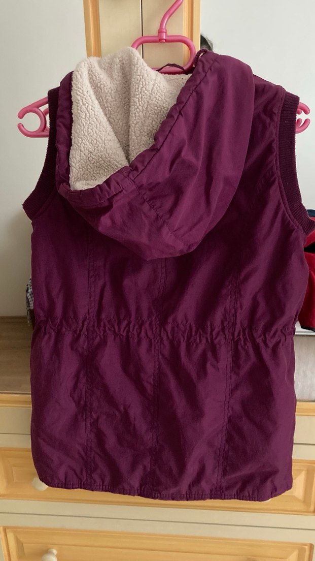 Düğmeli Mor Kadın Yelek - Görsel 5