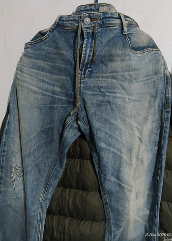 LTB Acik Mavi Yikamali Denim Jean