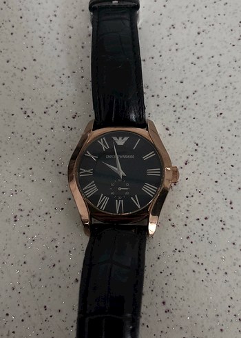 Armani Emporio Armani Rose Gold Siyah Analog Kol Saati