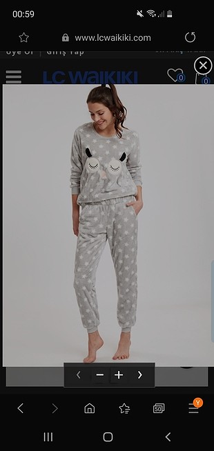 Peluş pijama takımı