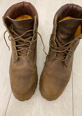 Timberland Kahverengi Deri Bagcikli İs Botu