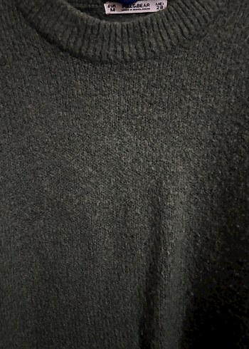 Yeşil Örgü Yün Kadın Kazak - Görsel 4