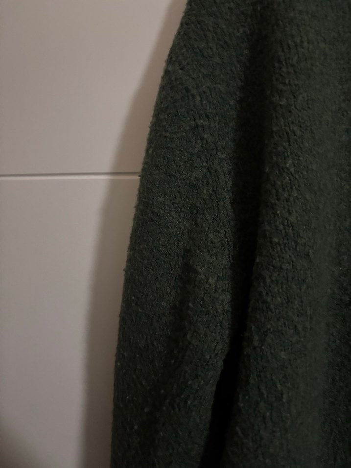 Yeşil Örgü Yün Kadın Kazak - Görsel 5