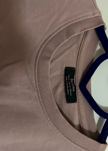 Bej Kadın Uzun Kollu Crop Sweatshirt - Görsel 4