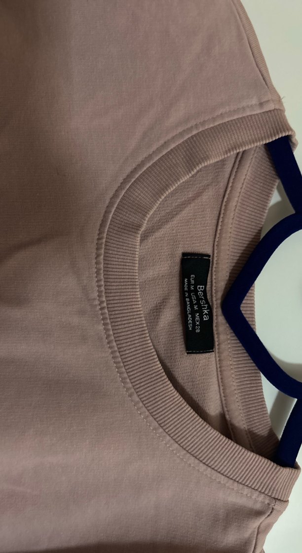 Bej Kadın Uzun Kollu Crop Sweatshirt - Görsel 4