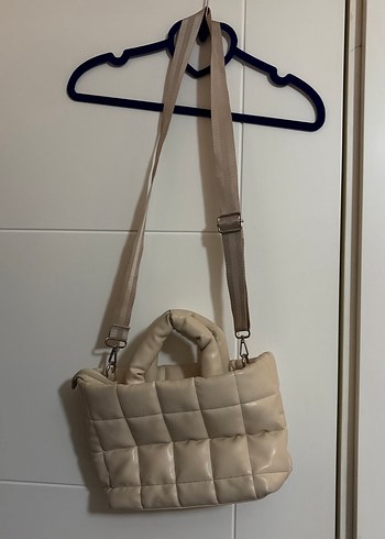 Beyaz Deri Kadın Çanta - Görsel 3