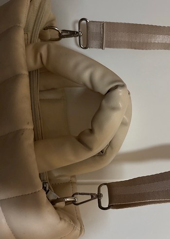 Beyaz Deri Kadın Çanta - Görsel 4