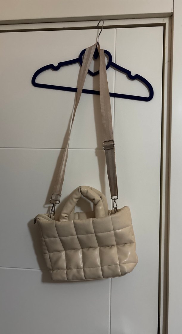 Beyaz Deri Kadın Çanta - Görsel 3