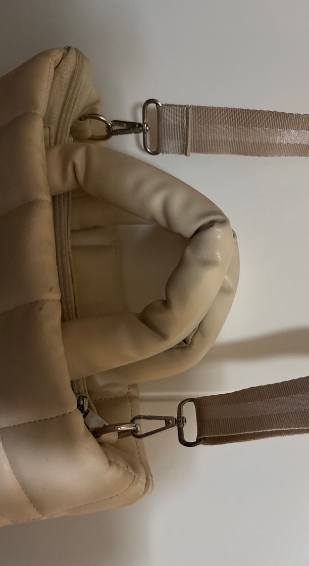 Beyaz Deri Kadın Çanta - Görsel 4