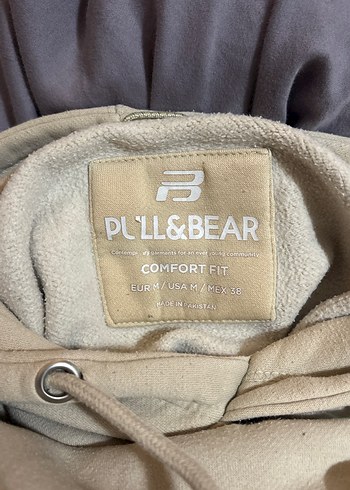 Bej Kapüşonlu Rahat Kesim Kadın Sweatshirt - Görsel 6