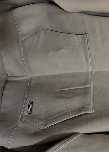 Bej Kapüşonlu Rahat Kesim Kadın Sweatshirt - Görsel 3