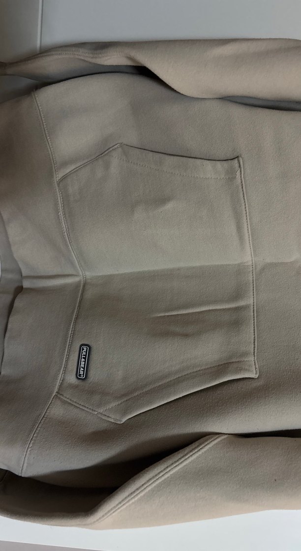 Bej Kapüşonlu Rahat Kesim Kadın Sweatshirt - Görsel 3