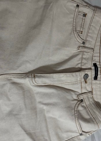 Bej Kadın Pamuklu Normal Kesim Jean - Görsel 4