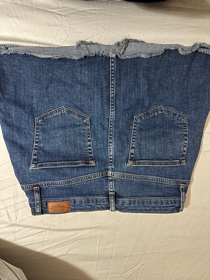 Günlük Kemerli Kot Mini Etek - Görsel 4