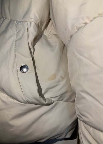 Bershka Beyaz Şişme Mont - Görsel 6
