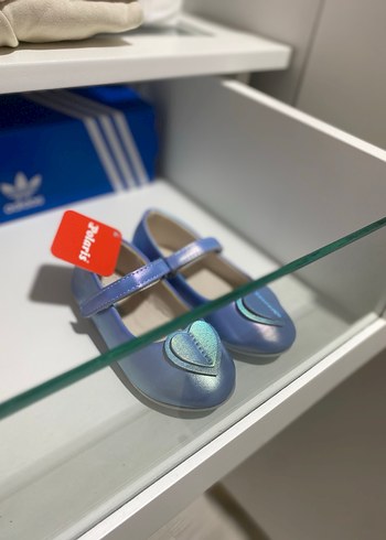 Polaris Mavi Kız Çocuk Babet Ayakkabı - Görsel 2