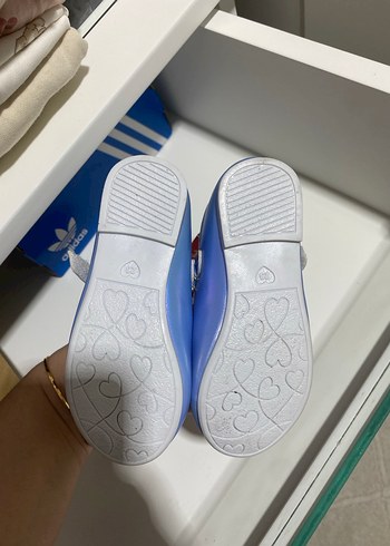 Polaris Mavi Kız Çocuk Babet Ayakkabı - Görsel 7