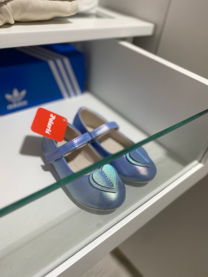 Polaris Mavi Kız Çocuk Babet Ayakkabı - Görsel 2