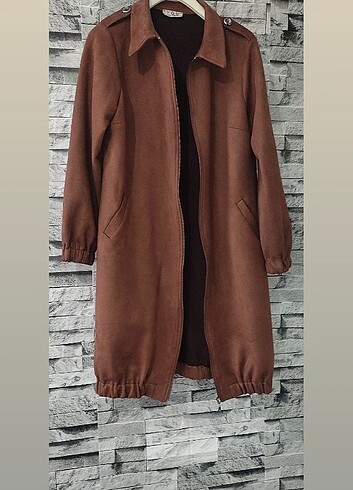 Süet Tunik Ceket Hırka