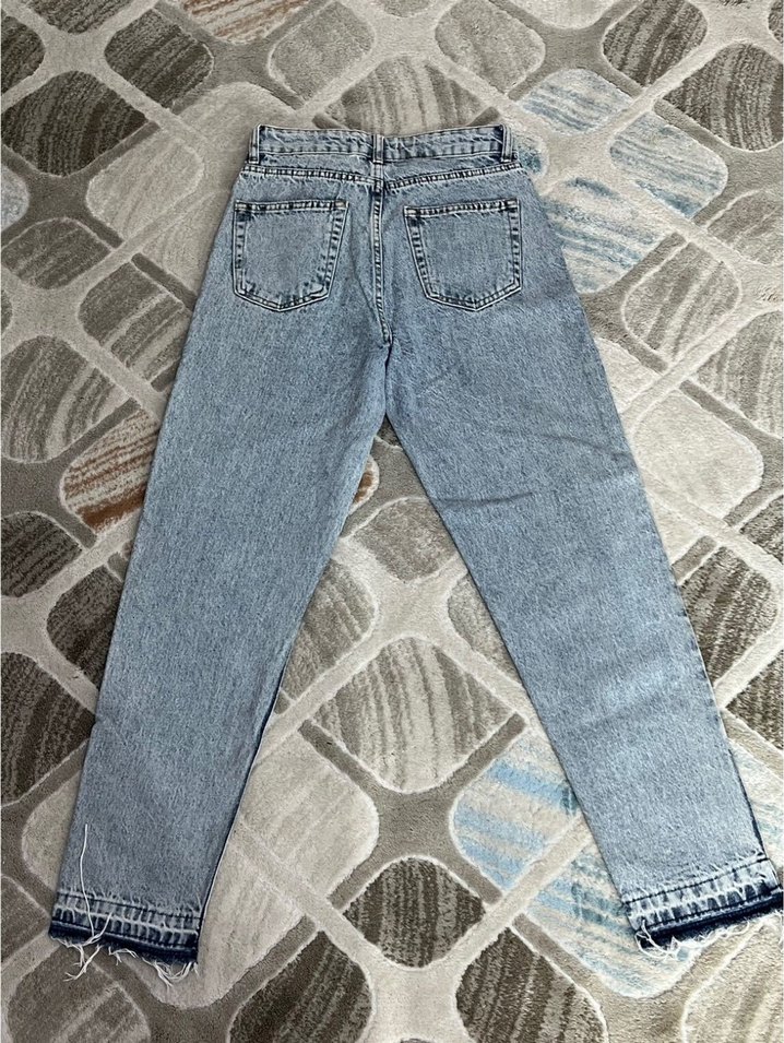 Açık Mavi Yüksek Bel Denim Jean — görsel 3/4