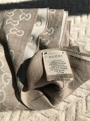  Beden camel Renk Gucci yün ipek şal