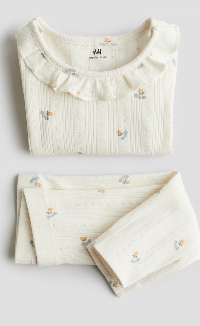 Bebek Kız Beyaz Kısa Kollu Fırfırlı Takım - Görsel 2