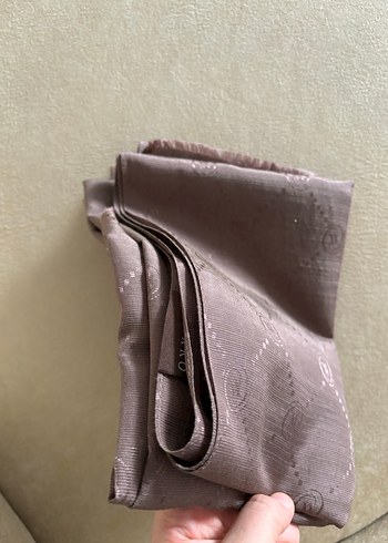 Kahverengi vakko şal - Görsel 2