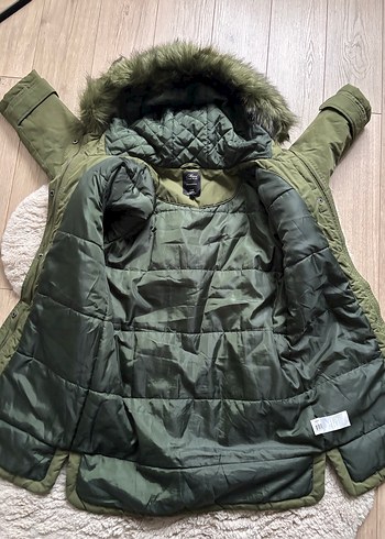 Haki şişme mont - Görsel 5