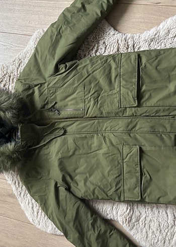 Haki şişme mont - Görsel 3