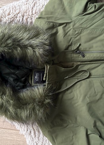 Haki şişme mont - Görsel 4