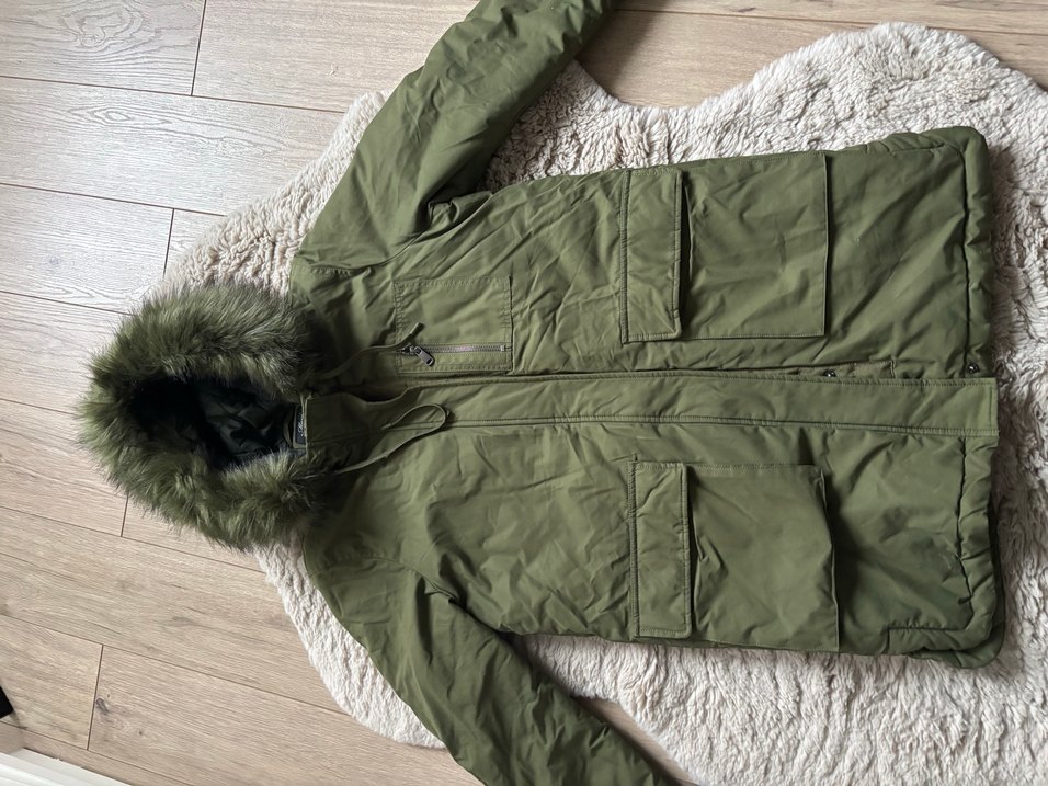 Haki şişme mont - Görsel 3