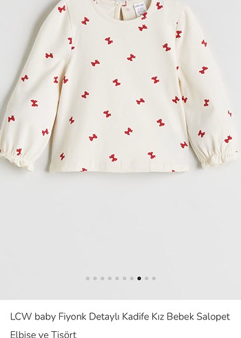 Kadife  Kız Bebek Salopet elbise - Görsel 3