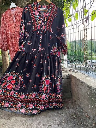 universal Beden Desenli elbise