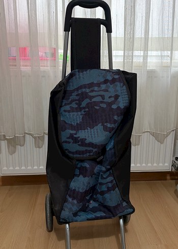 Diğer Camo Desenli Siyah Cekcekli Alisveris Arabasi