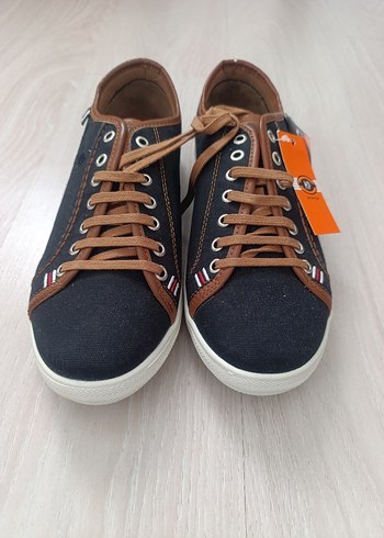Diğer Lacivert Kanvas Sneaker