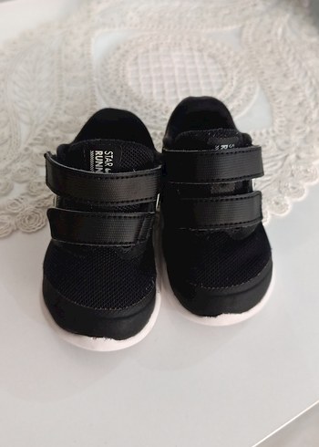 Erkek Çocuk Siyah Cırt Cırtlı Spor Ayakkabı - Görsel 4