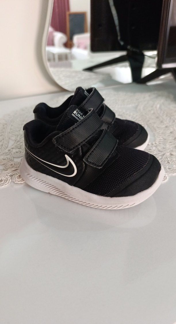 Erkek Çocuk Siyah Cırt Cırtlı Spor Ayakkabı - Görsel 2