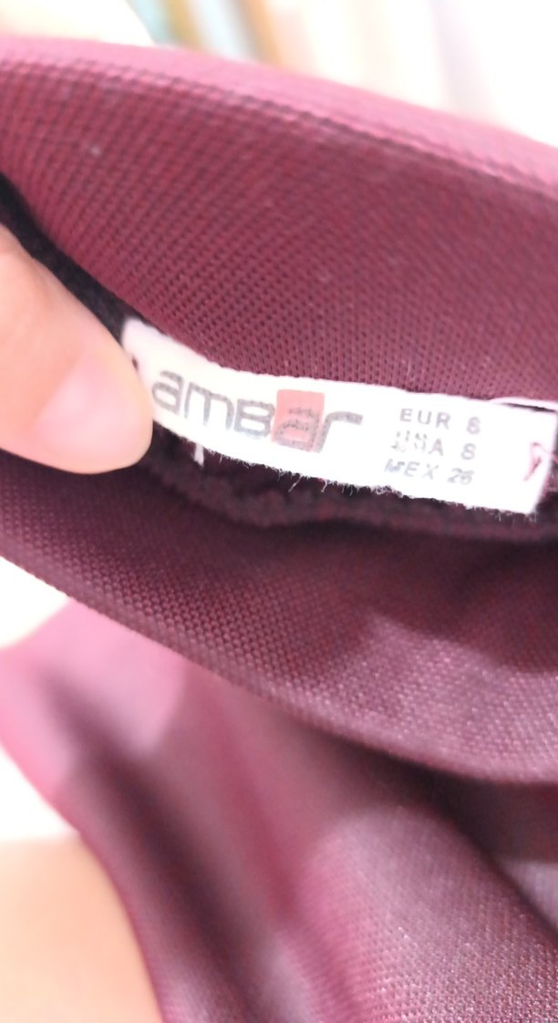 Bordo Düğmeli Midi Boy Kadın Etek - Görsel 4