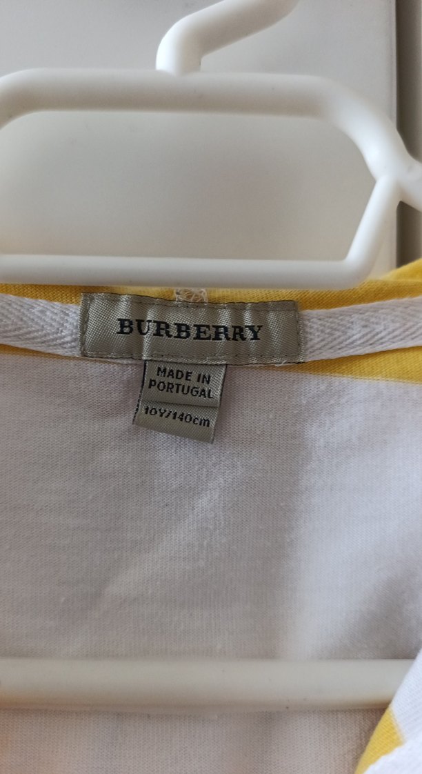 Sarı Beyaz Çizgili Erkek Çocuk Polo Tişört - Görsel 3