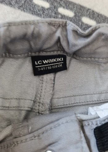 4 Yaş Beden Gri Erkek Çocuk Denim Pantolon