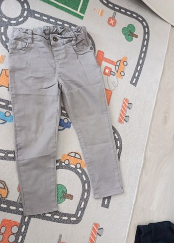 4 Yaş Beden gri Renk Gri Erkek Çocuk Denim Pantolon