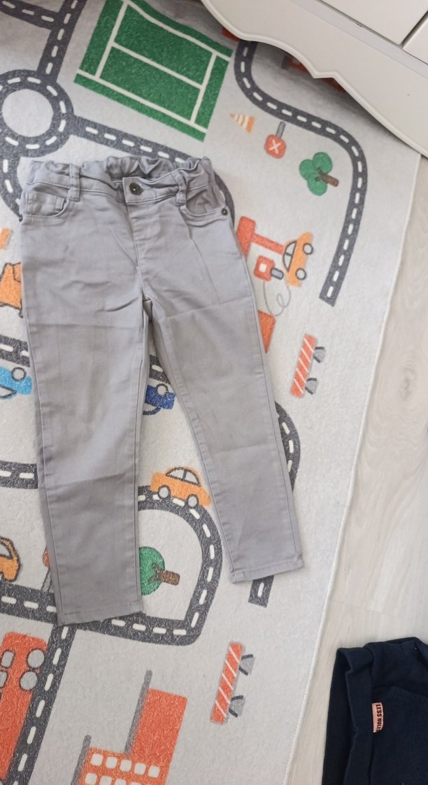 Gri Erkek Çocuk Denim Pantolon - Görsel 4