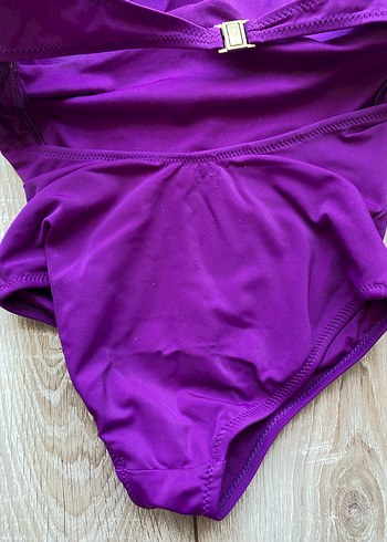 Mor İpli Kadın Mayo - Görsel 4