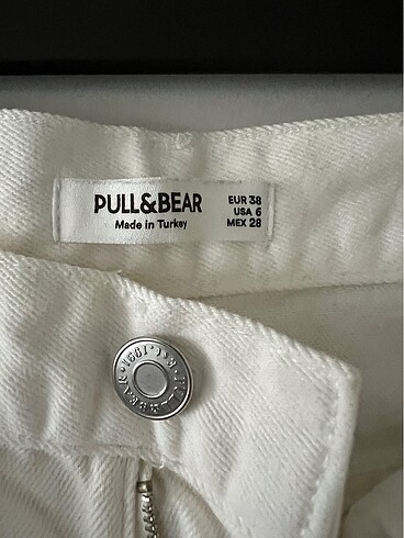 38 Beden Pull & Bear beyaz kot