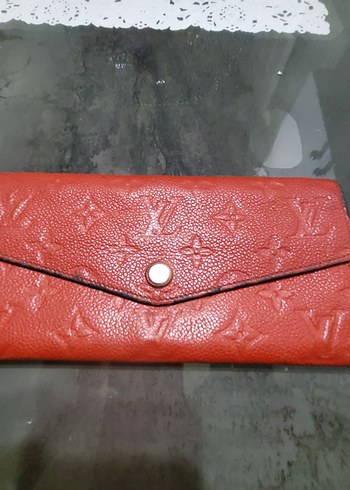 Kırmızı Deri Kadın Portföy Cüzdan - Görsel 5