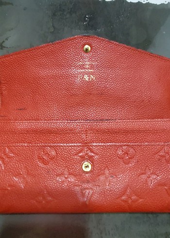 Kırmızı Deri Kadın Portföy Cüzdan - Görsel 8