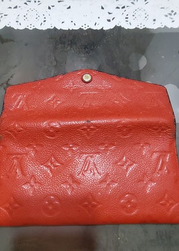 Kırmızı Deri Kadın Portföy Cüzdan - Görsel 7