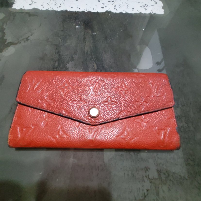 Kırmızı Deri Kadın Portföy Cüzdan - Görsel 5